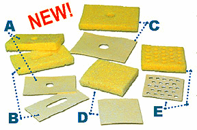 Sponge Replacement, Brand Soldering Sponges, Natural Cellulose, Soakers
